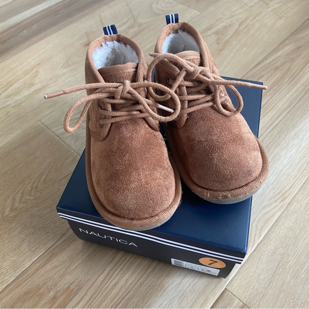Nautica Kids Brown Suede Shoes